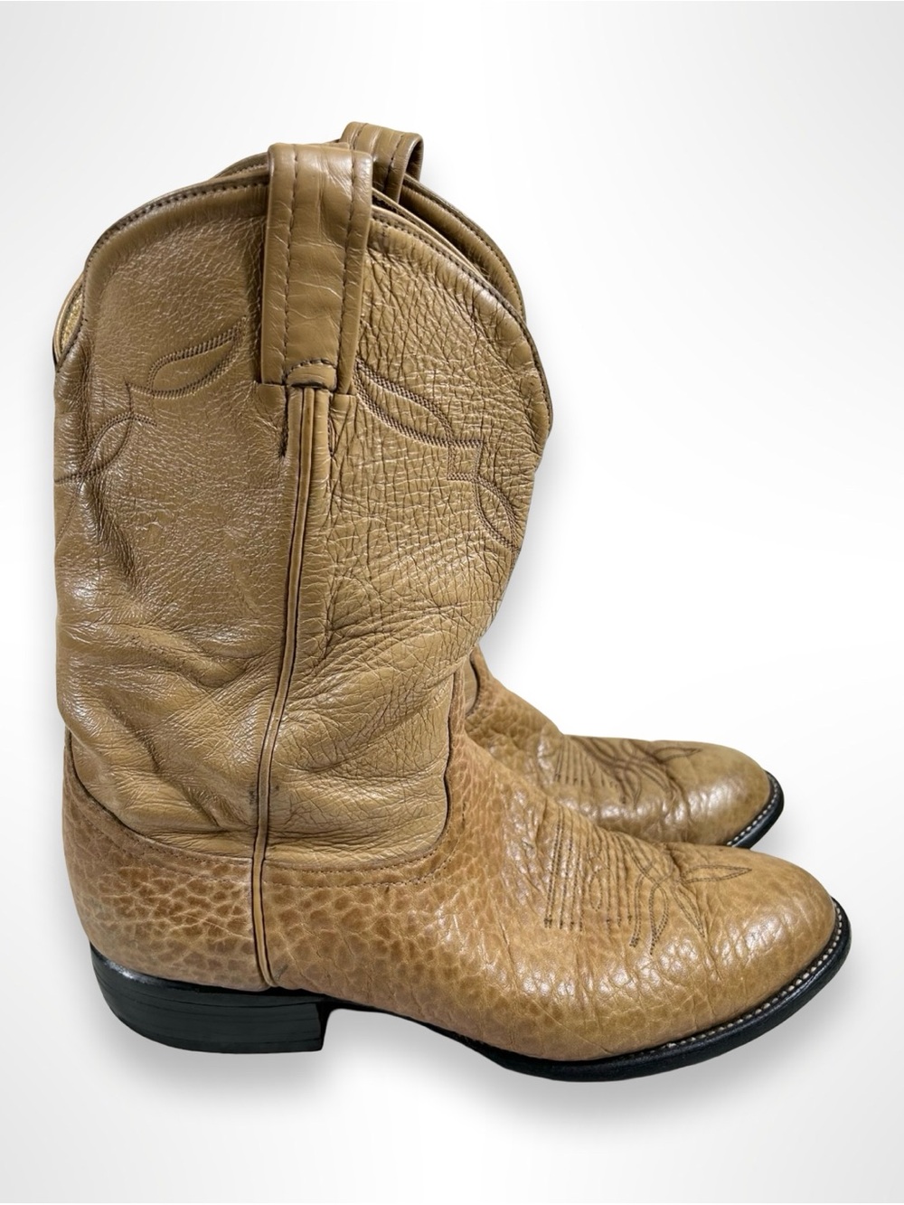 TONY LAMA vintage 90s bull shoulder western boots